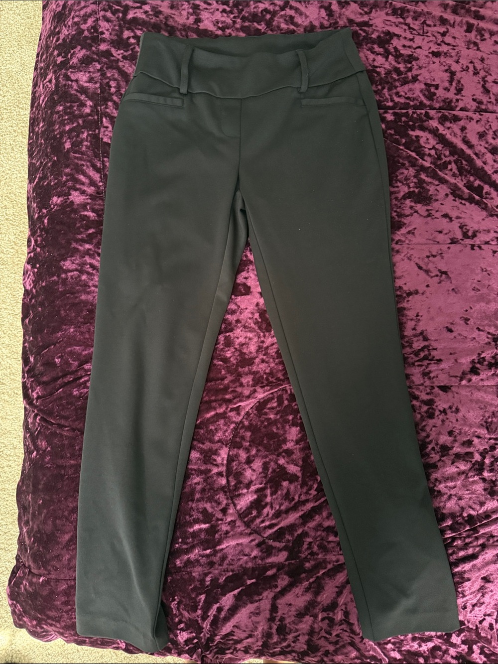 Cato Black Straight-Leg Pants